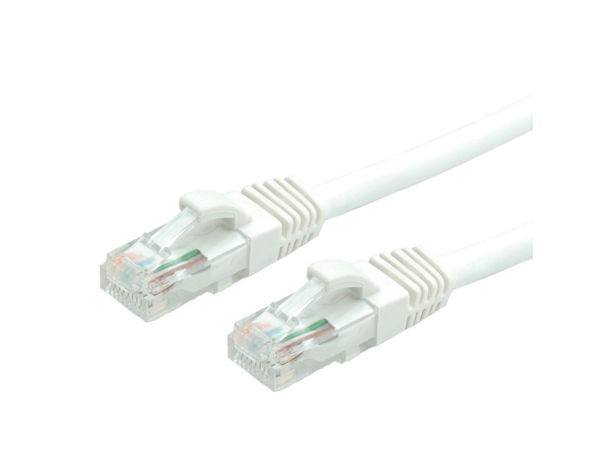 Cordon VALUE Cat.6A (Classe EA) / 10 Gigabit UTP, blanc, 10 m