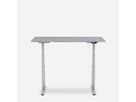 WRK21 Schreibtisch Work 180 x 80 cm, Höhenverstellbar, Grau Uni / Grau