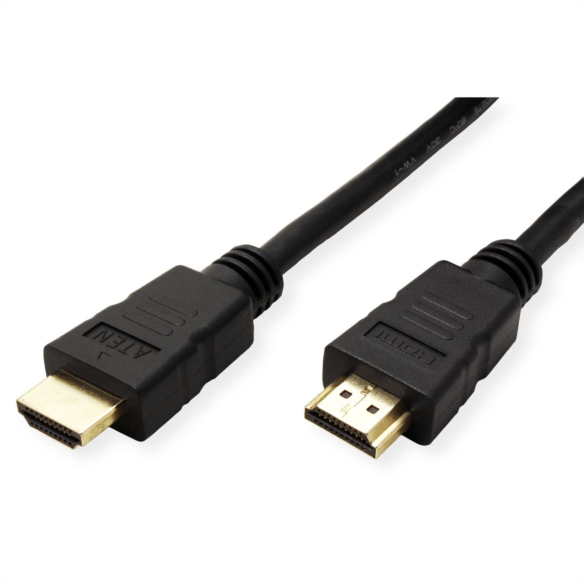 ATEN 2L-7D02H-1 Câble HDMI True 4K haute vitesse avec Ethernet, noir, 2 m