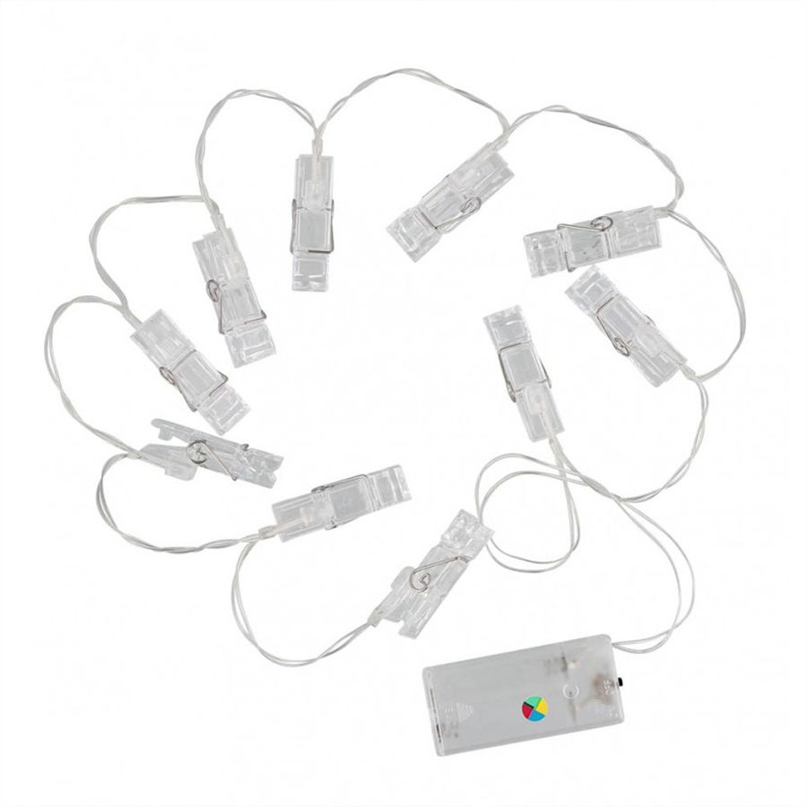 T'NB LENSY LED Lamettas mit Clip 10Stk., versch. Farben