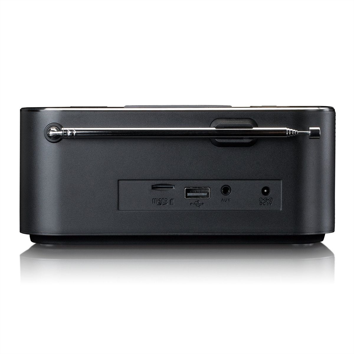 Lenco radio-réveil CR-650, DAB+, noir, BT et fonction de charge sans fil, noir
