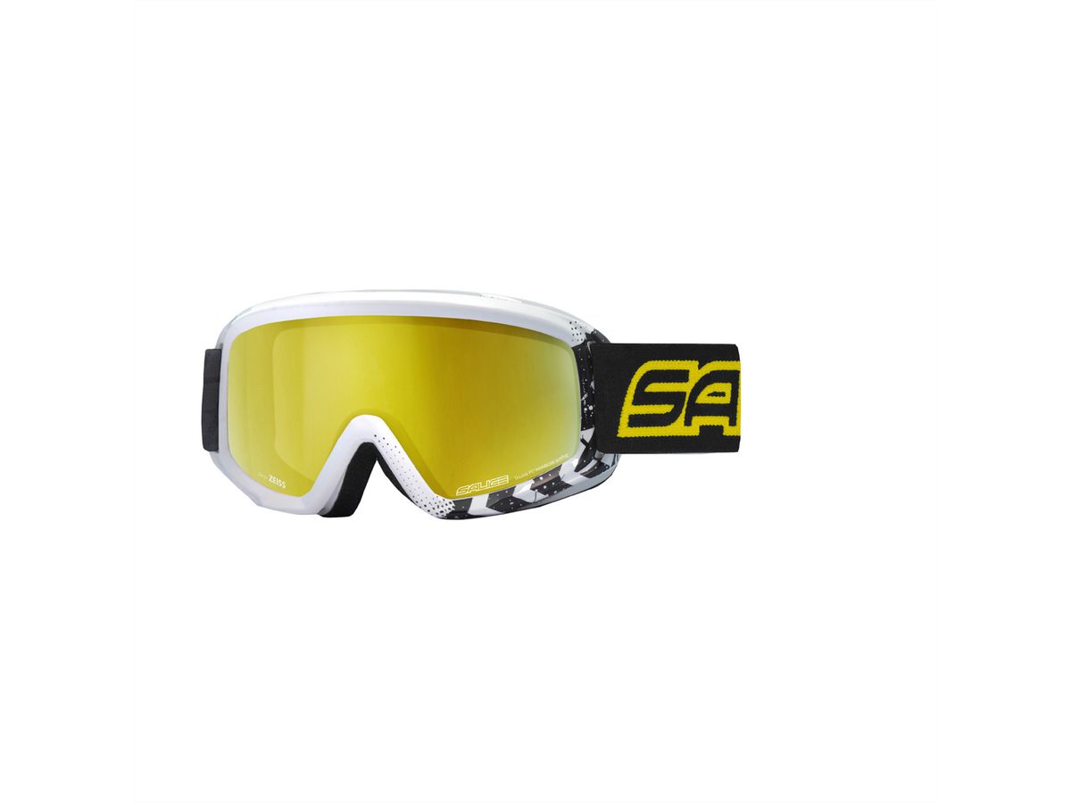 Salice Occhiali Junior Lunettes de ski, White-Black / Darw Yellow