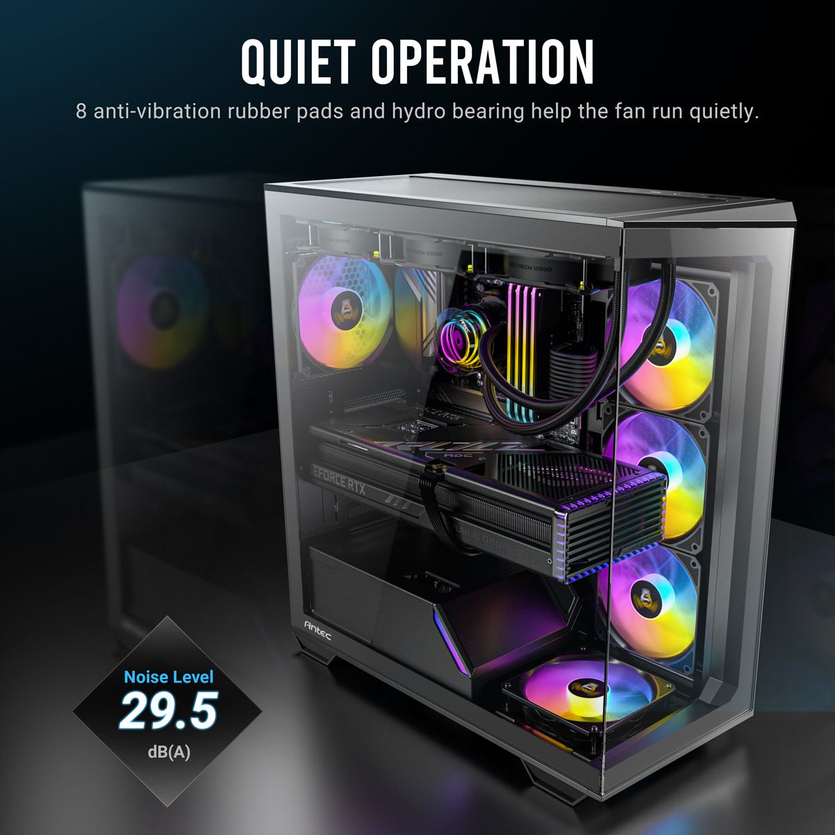 ANTEC P12R PWM ARGB REVERSE Ventilateur de boîtier PC, noir