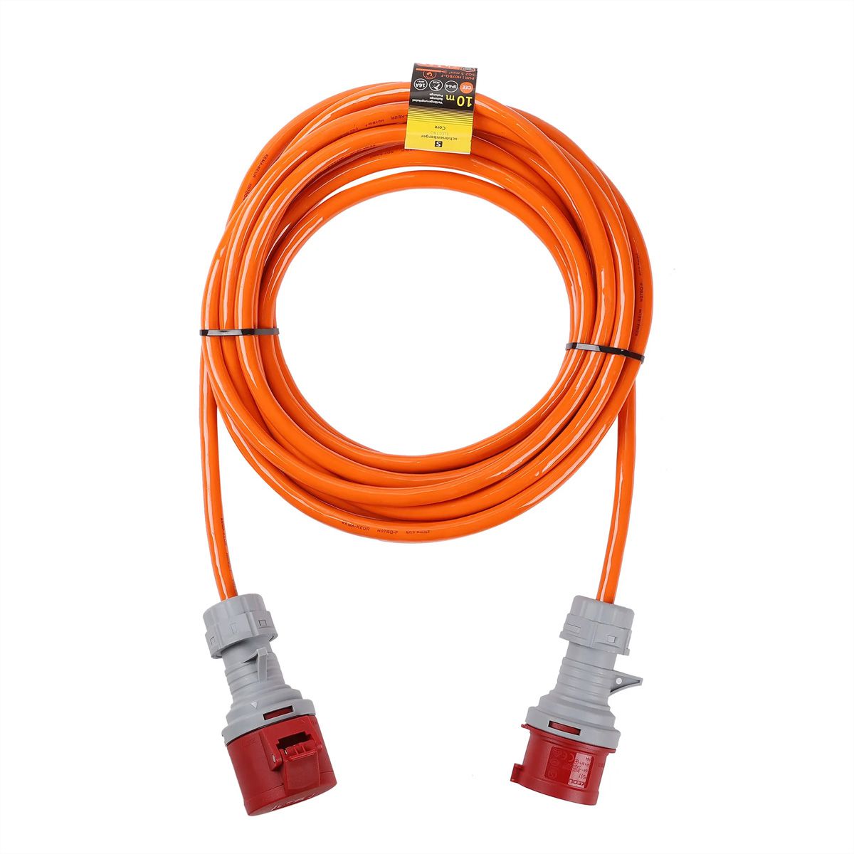 Verlängerung CEE 5P 16A IP44 , 10m EPR-PUR H07BQ-F 5G2.5mm2, orange