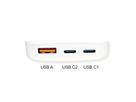 ROLINE Chargeur USB extra plat, avec prise Euro pliable, 65W