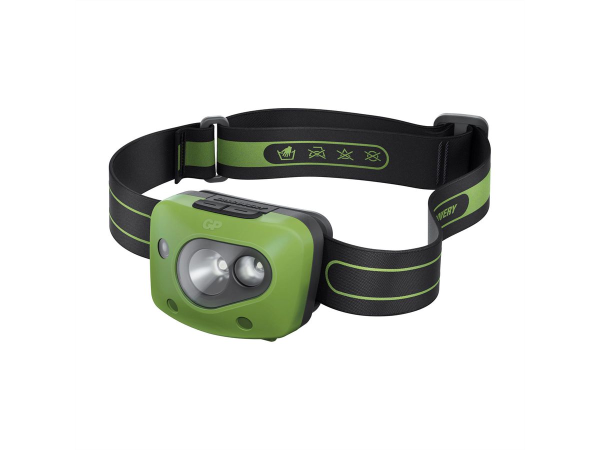 GP Discovery Torche frontal CH43, 150 lm, 45 portée, 36 Std, IPX4