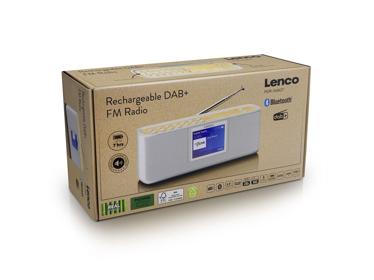 Lenco DAB+ Radio PDR-046GY