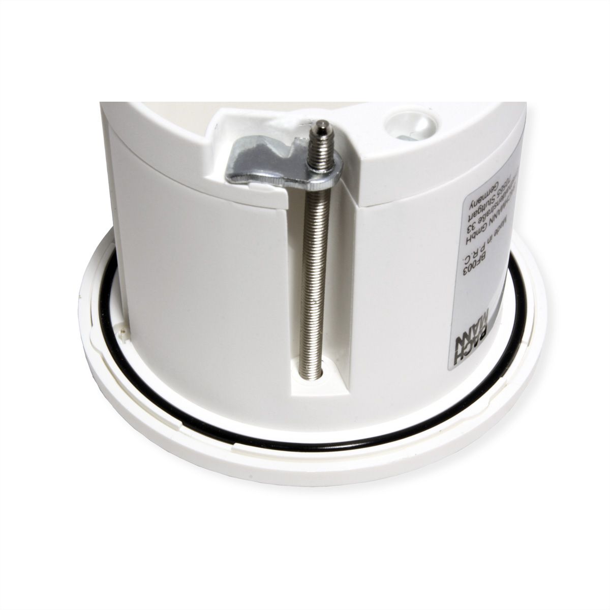 BACHMANN PIX 1xCM RAL9010 Anneau décoratif aspect inox