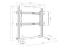 Hagor mobiles Standsystem CPS Floorstand Single 86-110"