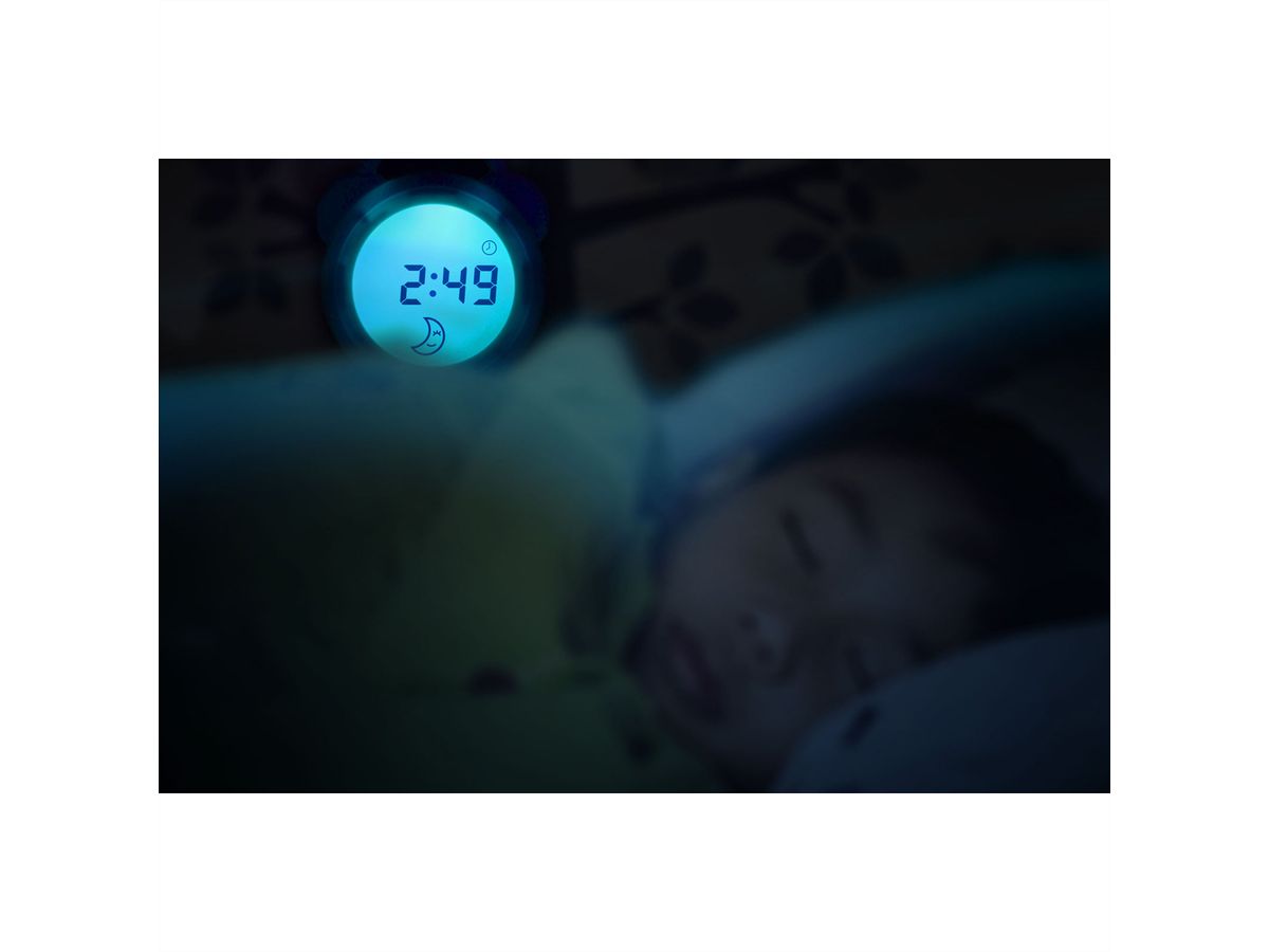 Alecto Baby Schlaftrainer Nachtlicht und Wecker BC-100, Weiss