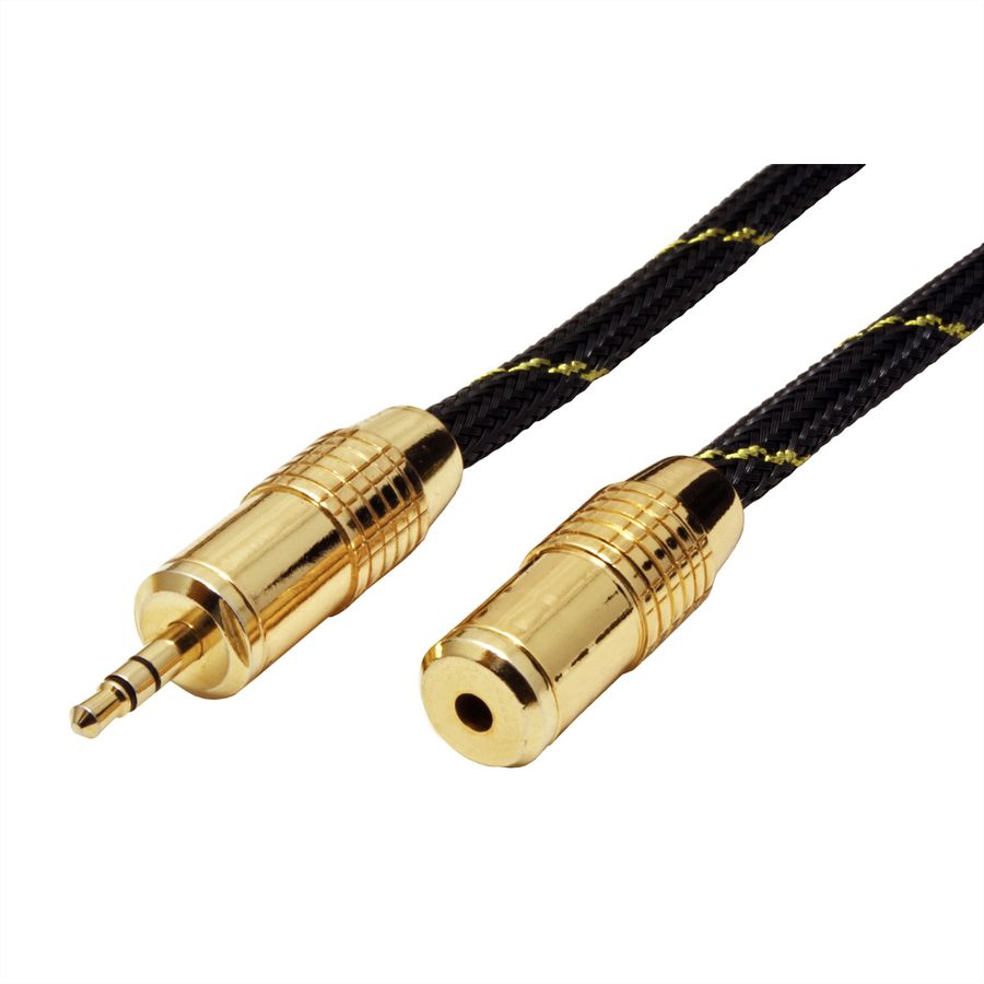 ROLINE GOLD Câble prolongateur 3,5mm audio M / F, 5 m