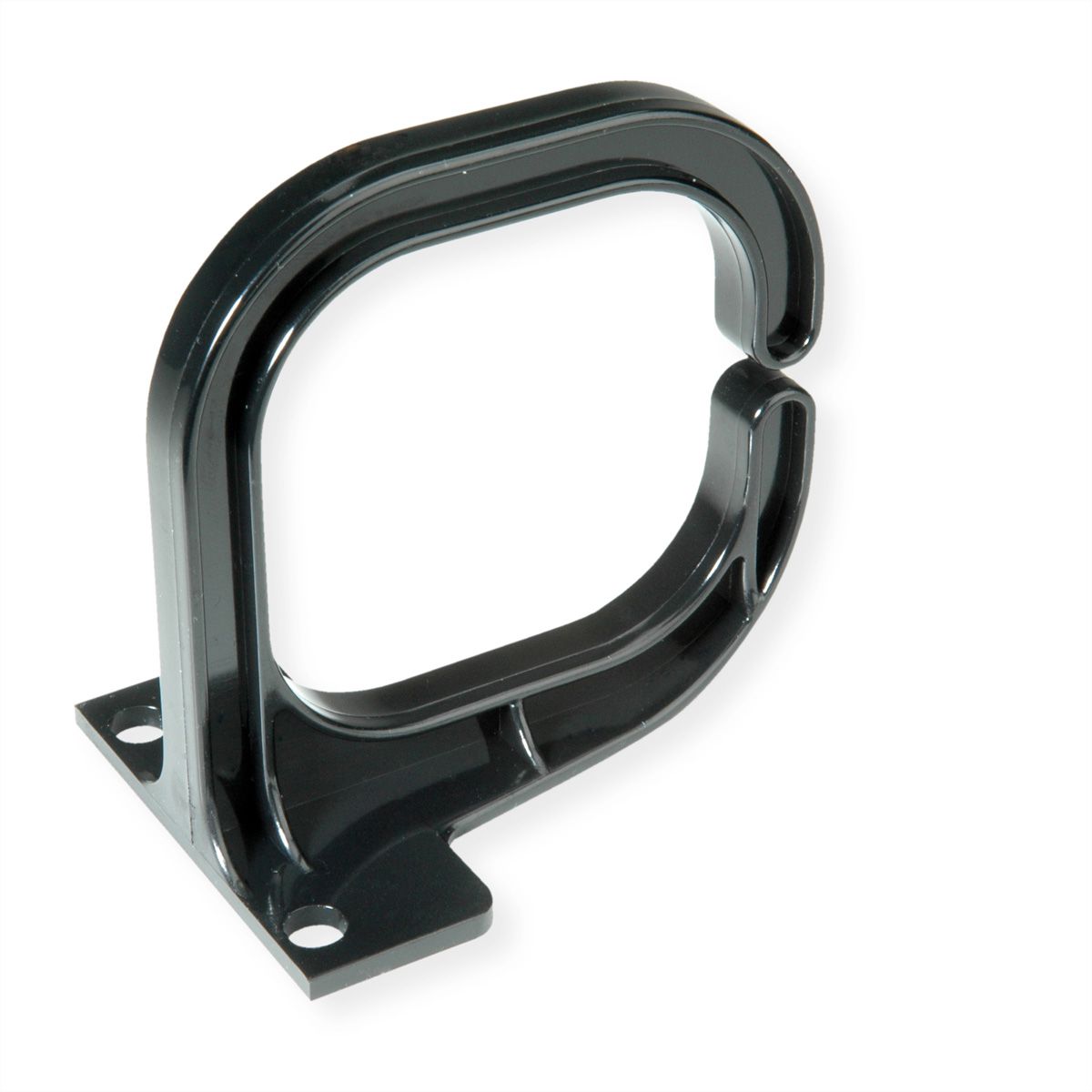 VALUE Kabelöse, 80×80 mm, Kunststoff, schwarz