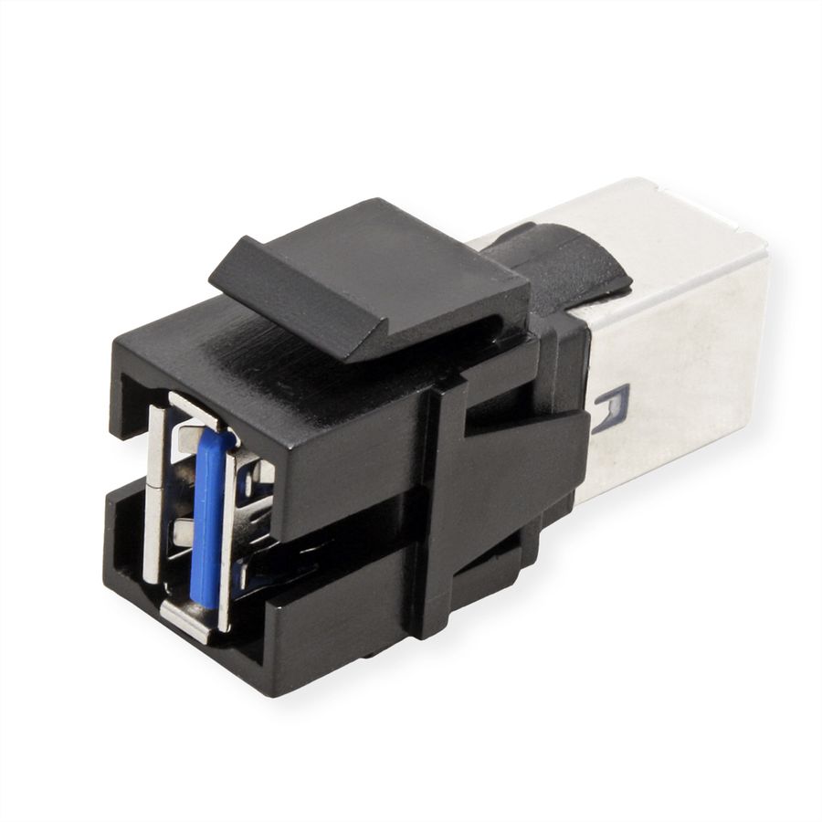 BACHMANN Keystone USB 3.0 Coupleur A/B femelle-femelle noir