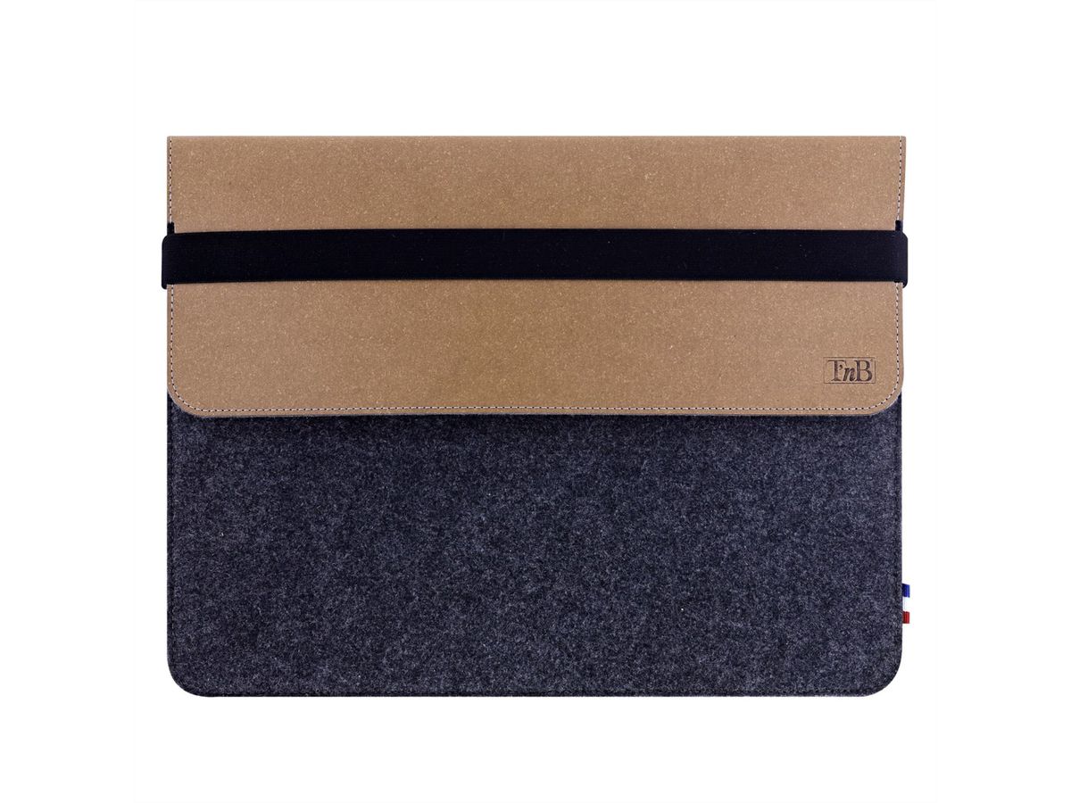 T’nB Laptop-Hülle 13–14", Braun/Grau