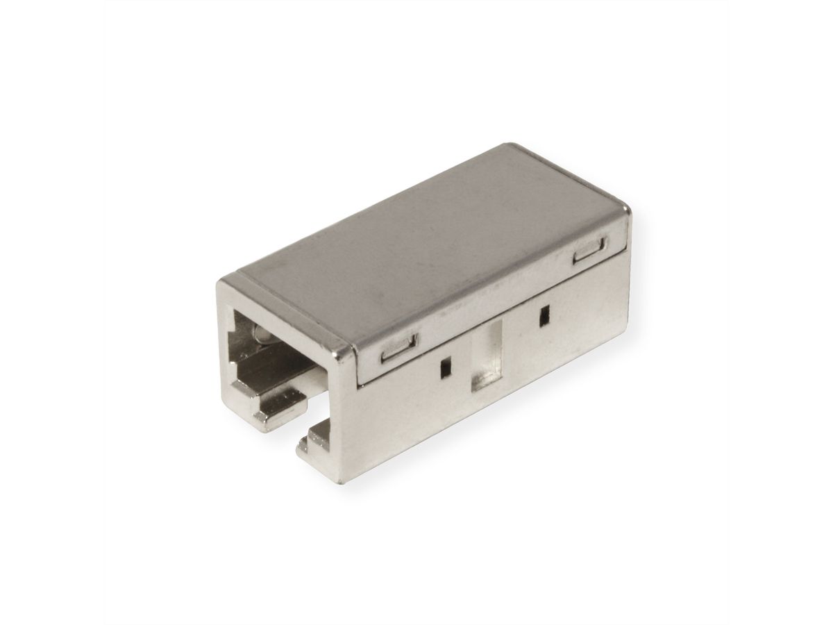 ROLINE RJ-45 Kupplung geschirmt, Cat.6A (Class EA), Metallgehäuse