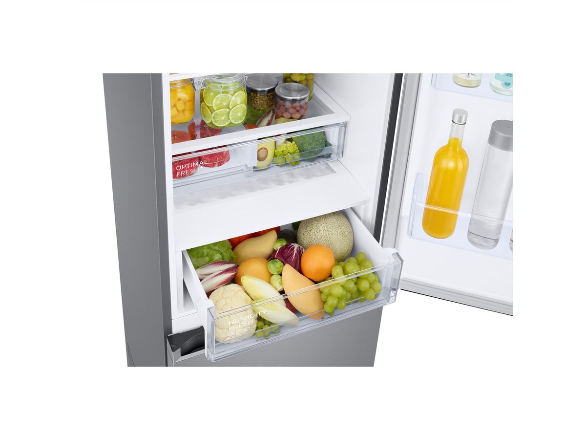 Samsung Kühl-Gefrierkombination RB7300 Bespoke, 387l, A, WiFi, Silber