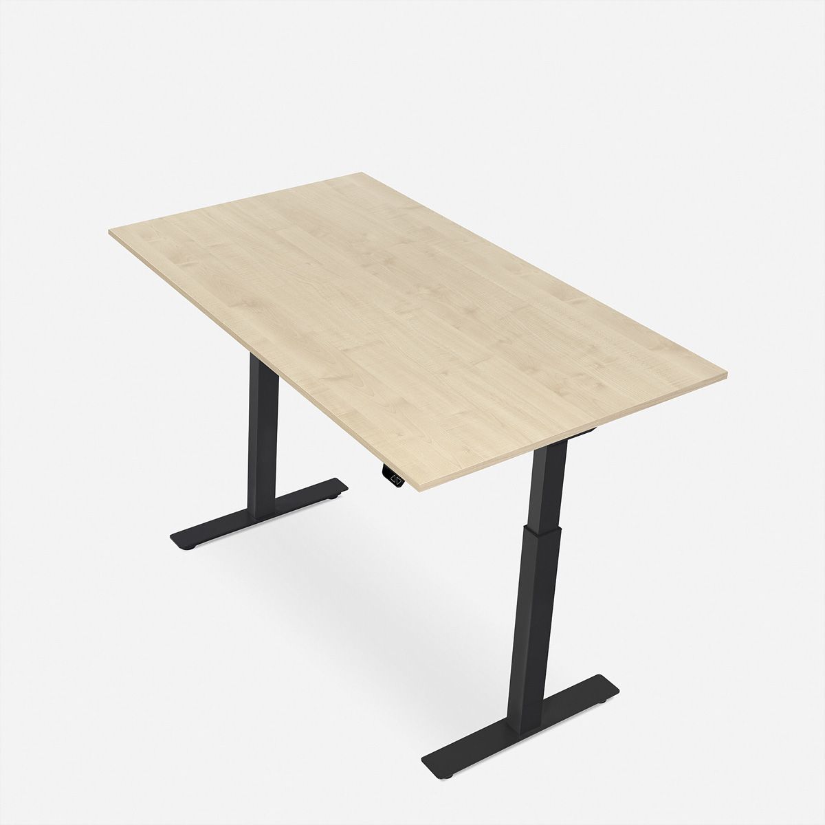 WRK21 Schreibtisch Smart 180 x 80 cm, Höhenverstellbar, Mandal Ahorn / Schwarz