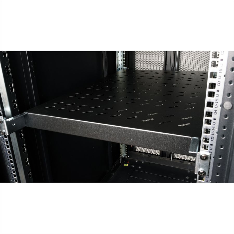 ROLINE 19-Zoll Fachboden 1 HE, verstellbar 700 T 50 kg schwarz