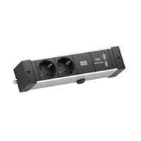 BACHMANN DESK RAIL 2x Schutzkontakt 1x USB Charger