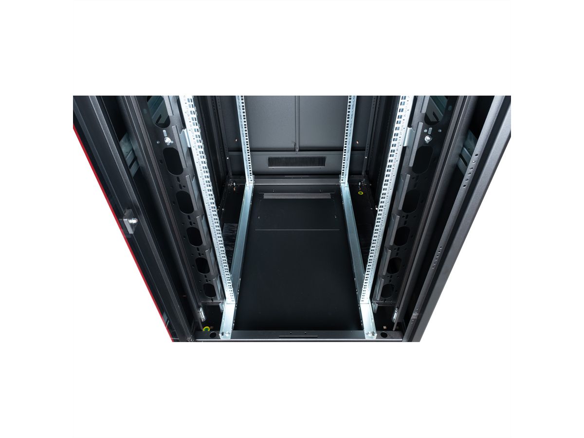 ROLINE 19" Baie réseau Pro 47U, 600x800 LxP Porte verre noir