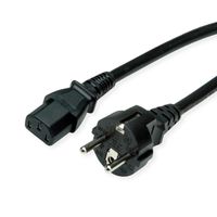 VALUE Câble d'alimentation 2P+T - C13, noir, 0,6 m