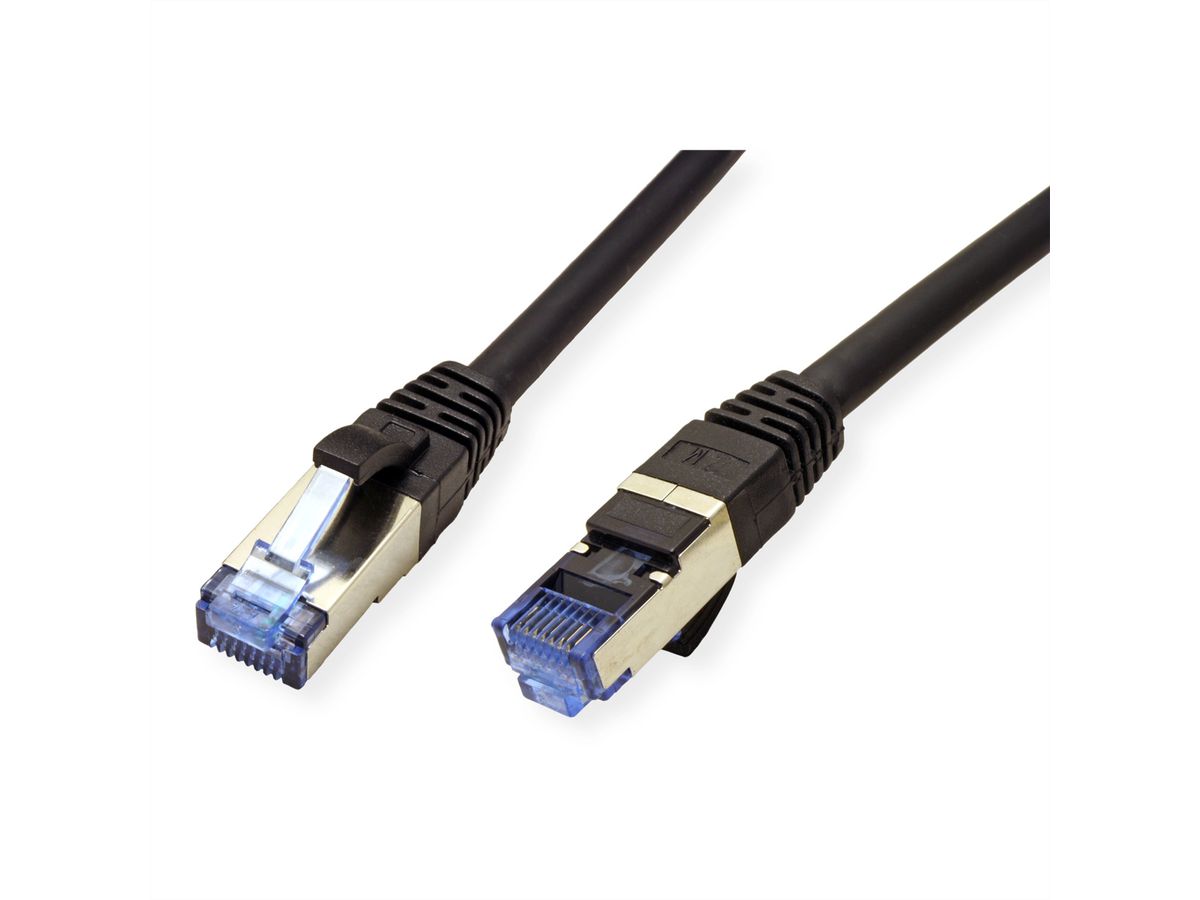 Cordon VALUE Cat.6A (Classe EA) / 10 Gigabit S/FTP, LSOH, noir, 15 m