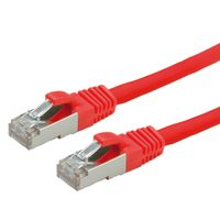 Cordon VALUE Cat.6 (Classe E) S/FTP LSOH, rouge, 0,5 m
