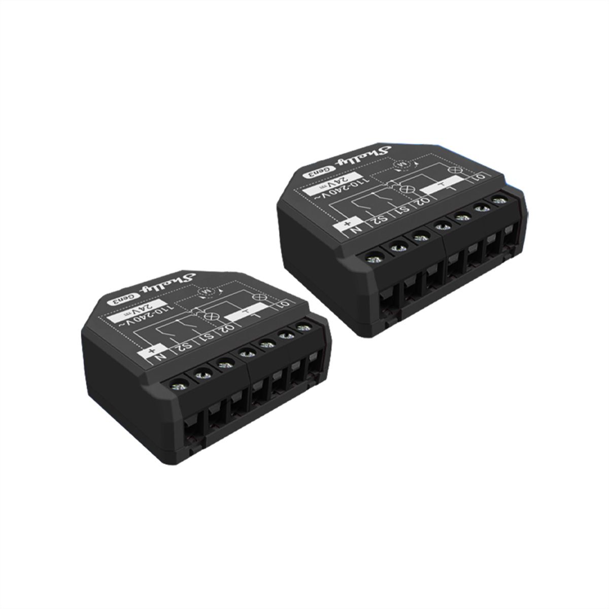 Shelly Schaltaktor 2PM Gen3, (Dual Pack)