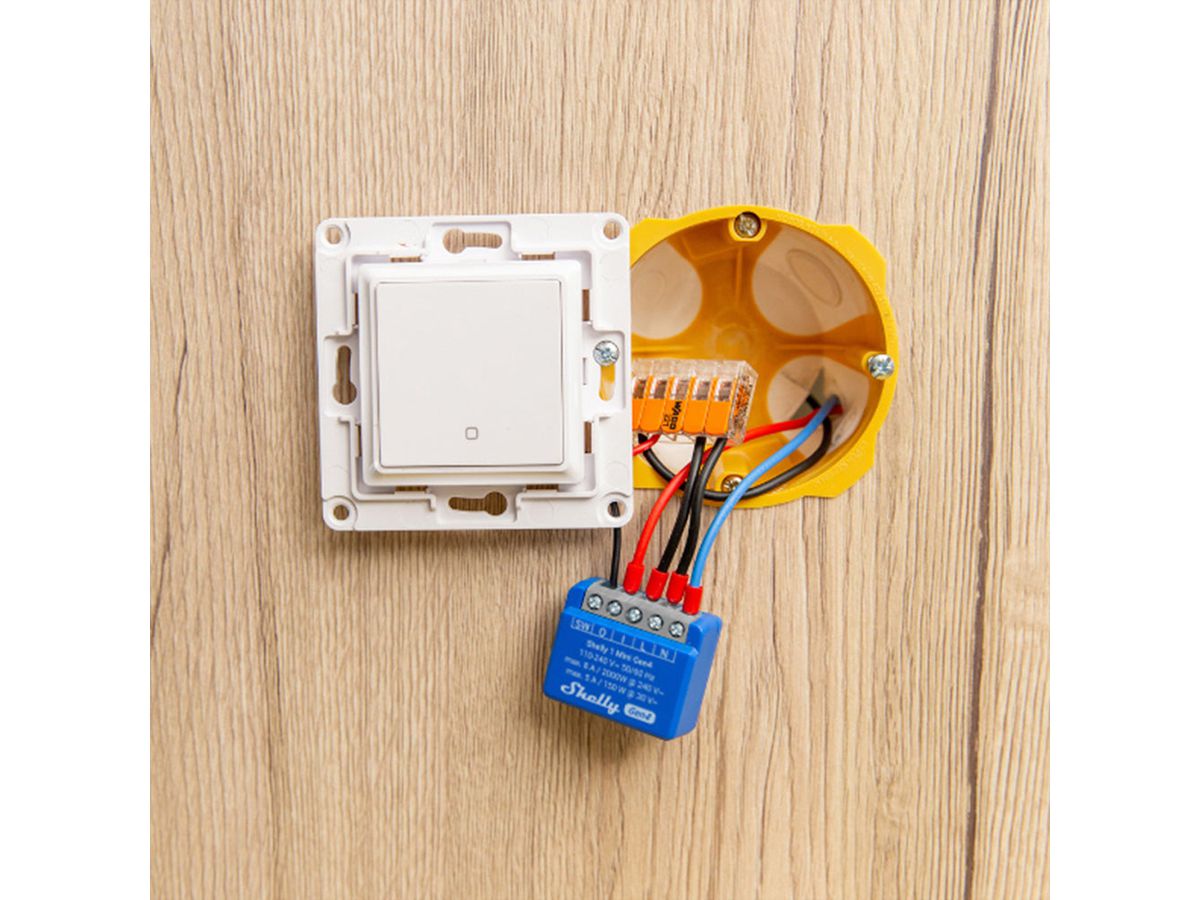 Shelly Schaltaktor 1 Mini Gen4, (Dual pack)