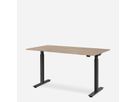WRK21 Schreibtisch Smart 180 x 80 cm, Höhenverstellbar, Kendal Eiche / Schwarz