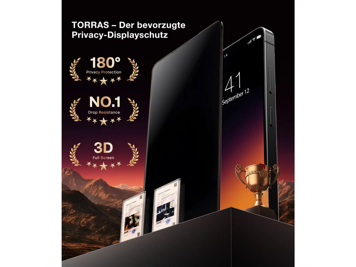 Torras Install Master Displayschutz, privacy, Galaxy S26 Ultra,