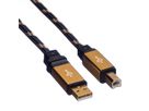 ROLINE GOLD Câble USB 2.0, type A-B, 1,8 m