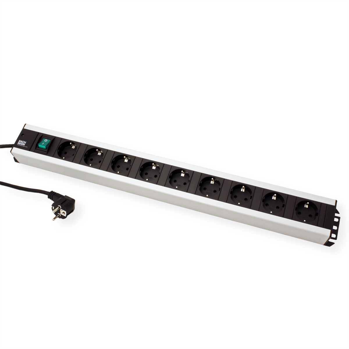 BACHMANN Handwerkerleiste 9x Schutzkontakt, Schalter, 2 m