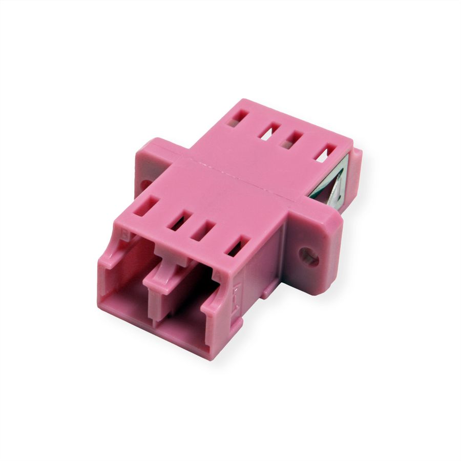 Coupleur FO MM OM4, LC/LC duplex, violet