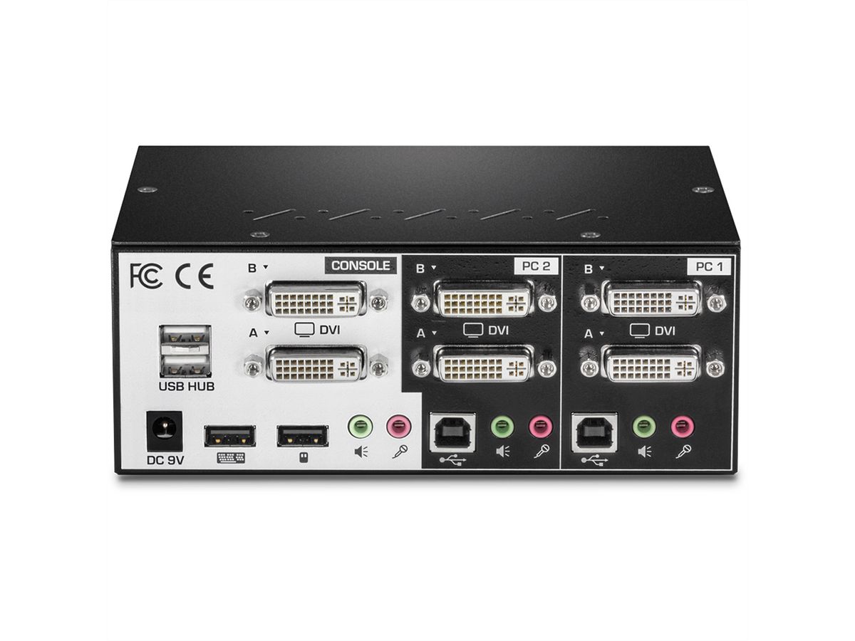 TRENDnet TK-232DV Switch KVM DVI 2 ports à double moniteur