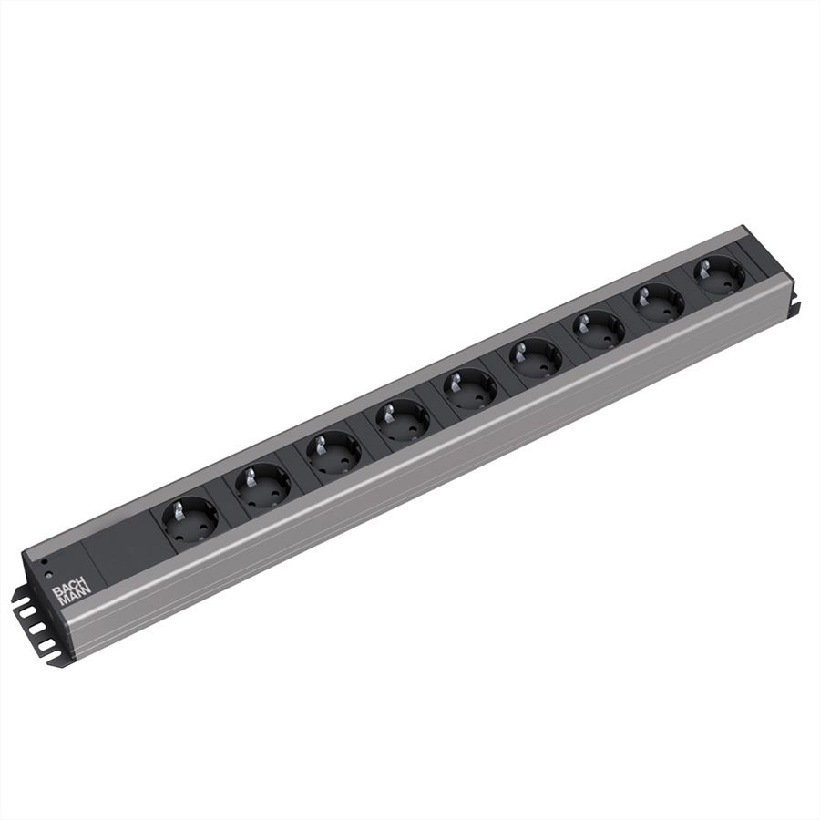 BACHMANN Handwerkerleiste 9x Schutzkontakt, 2 m