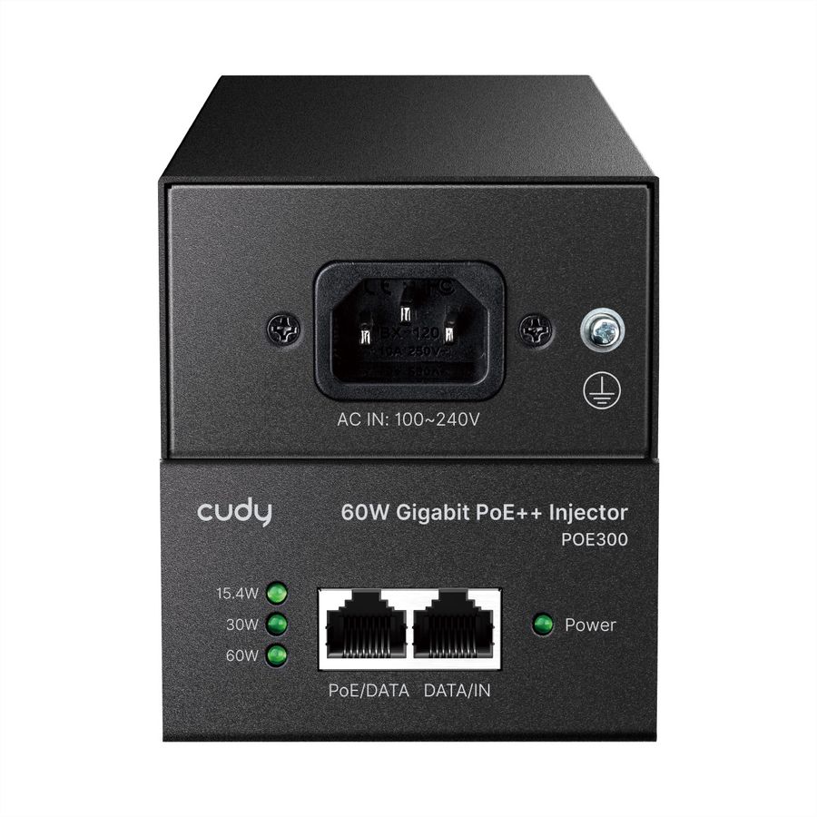 CUDY POE300 Injecteur Gigabit PoE++ 60W