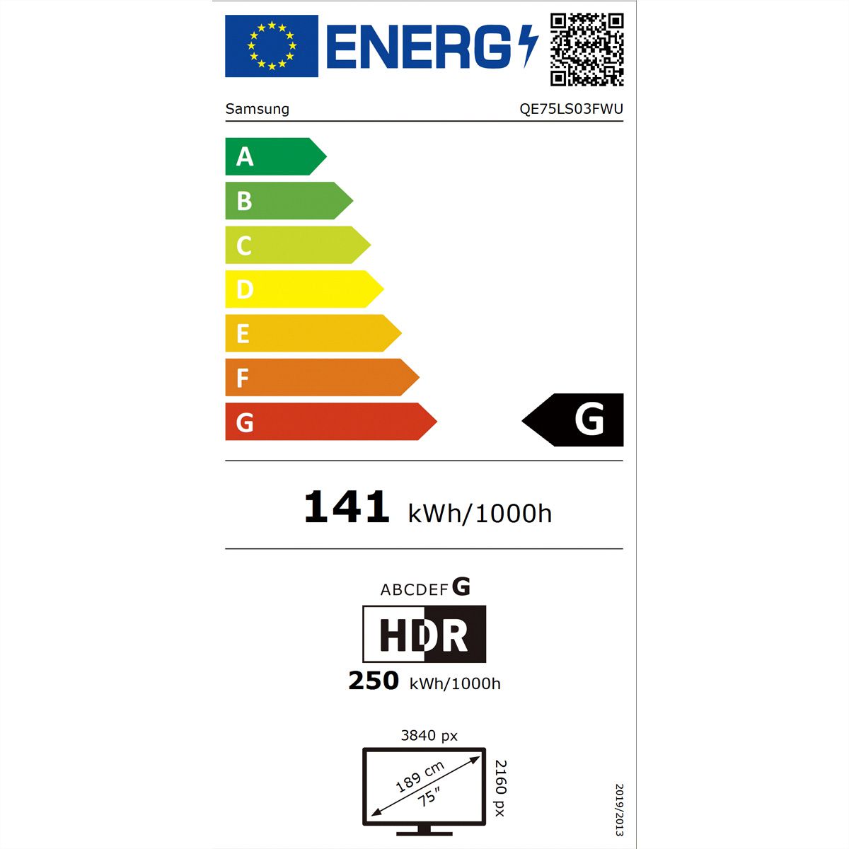 Samsung TV 75" The Frame Pro 2025