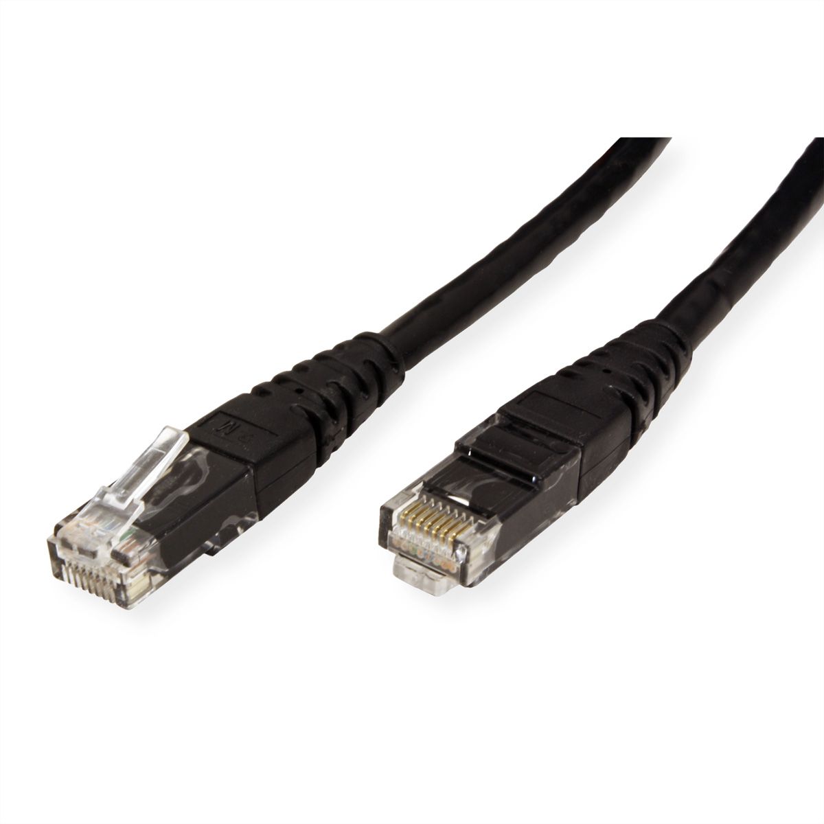 Cordon ROLINE Cat.6 (Classe E) UTP, noir, 2 m