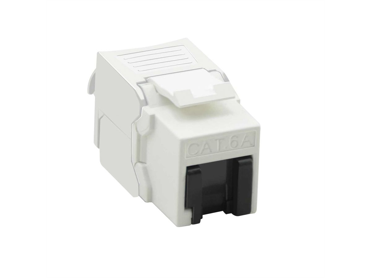 VALUE Keystone Cat.6A (Classe EA), RJ-45, non-blindé, sans outil, blanc