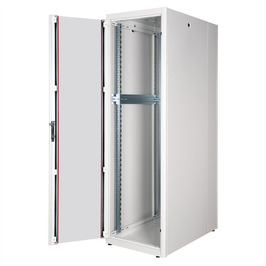 ROLINE 19-Zoll Netzwerkschrank Basic 42 HE, 600x1000 BxT Glastür grau