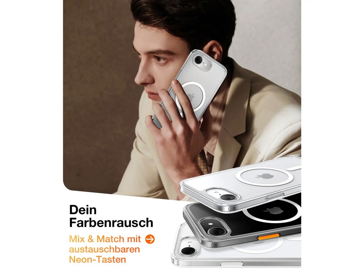 Torras Guardian Schutzhülle, iPhone 16e, MagSafe, transparent