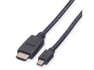 VALUE Mini DisplayPort Câble, Mini DP - HDTV, M/M, noir, 4,5 m