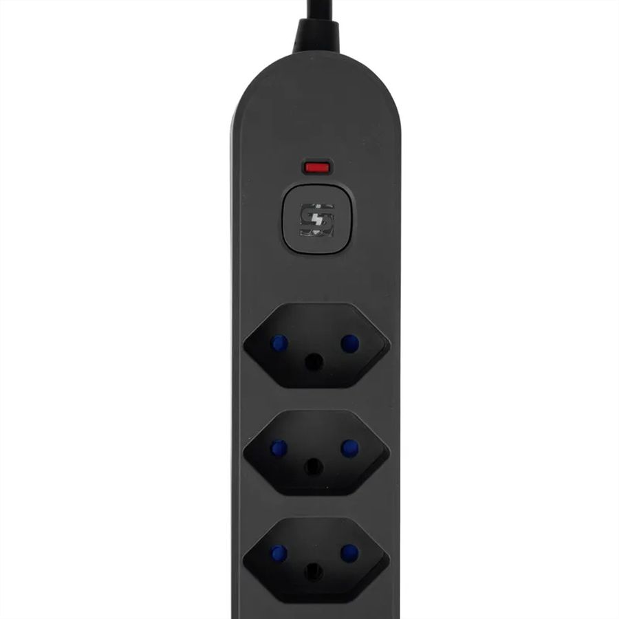 Steffen Bloc multiprises de bureau Alu Desk, 2x T13, 1x USB-A, 1x USB-C, 1.5m, blanc