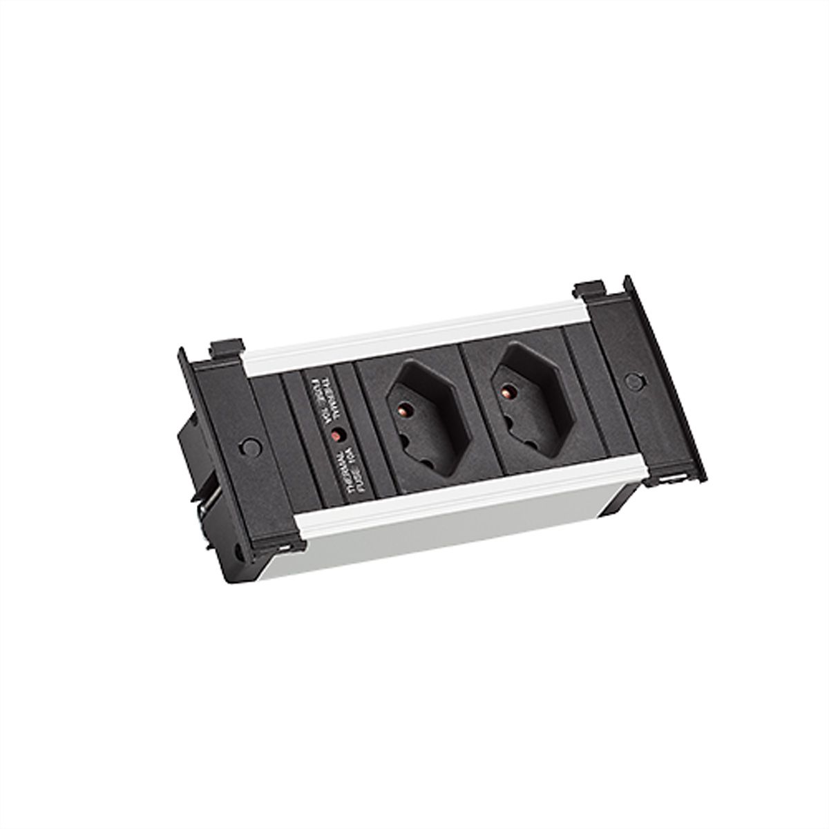 BACHMANN KAPSA XS 2xCH T13 schwarz, Strom 2,0m AEH CH T12 Schweiz