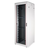 ROLINE 19" Baie réseau Pro 47U, 800x800 LxP Porte verre gris