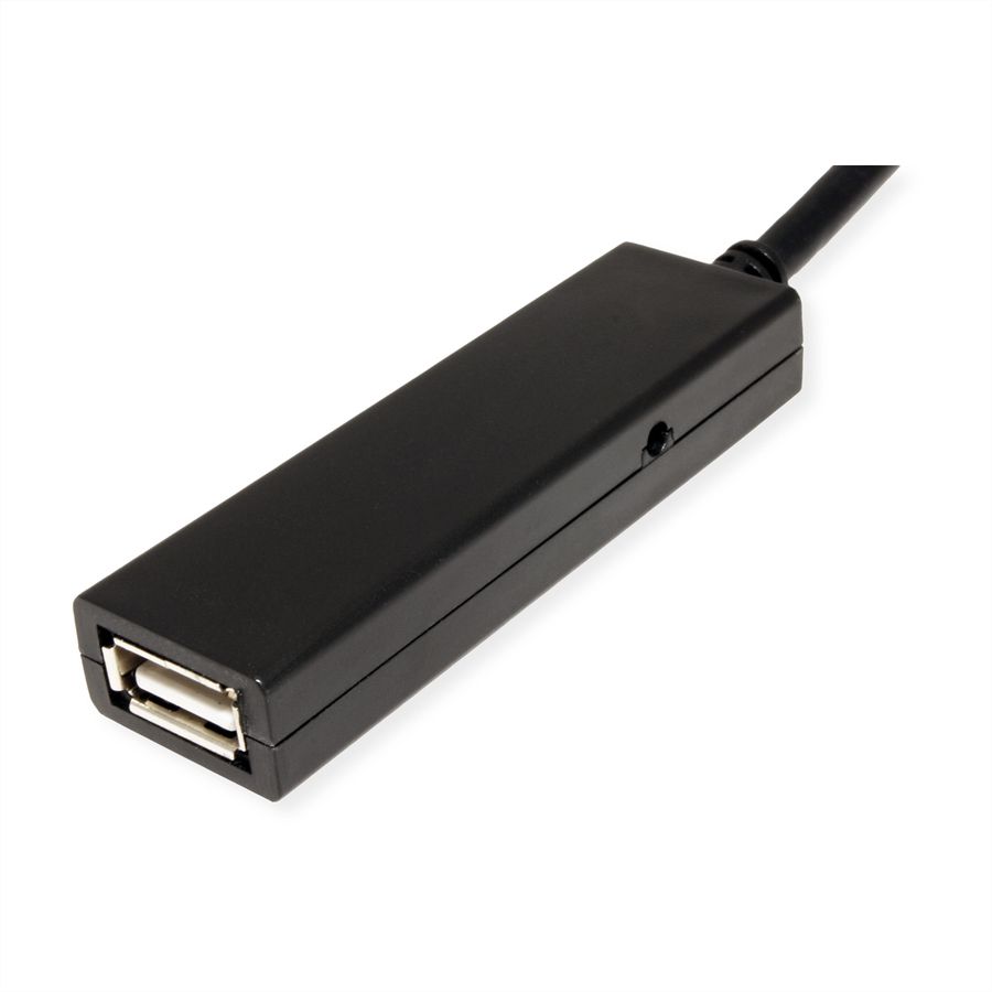 VALUE USB Prolongation active 2.0 avec Repeater, A-C, noir, 20 m