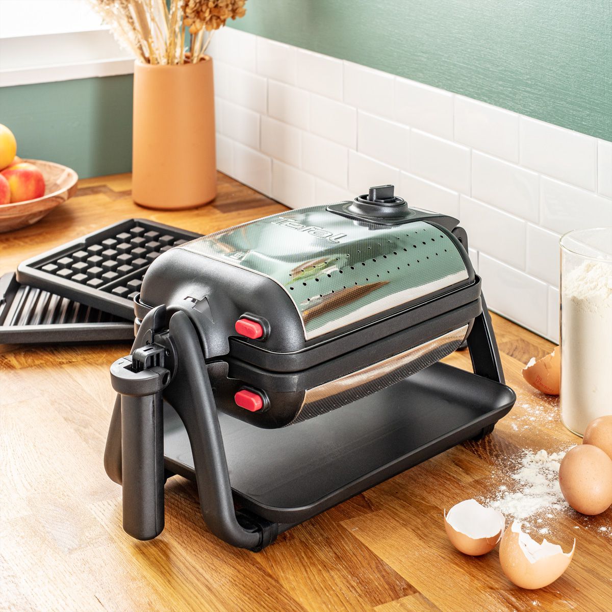 Tefal gaufrier WM755D, King Size 4in1