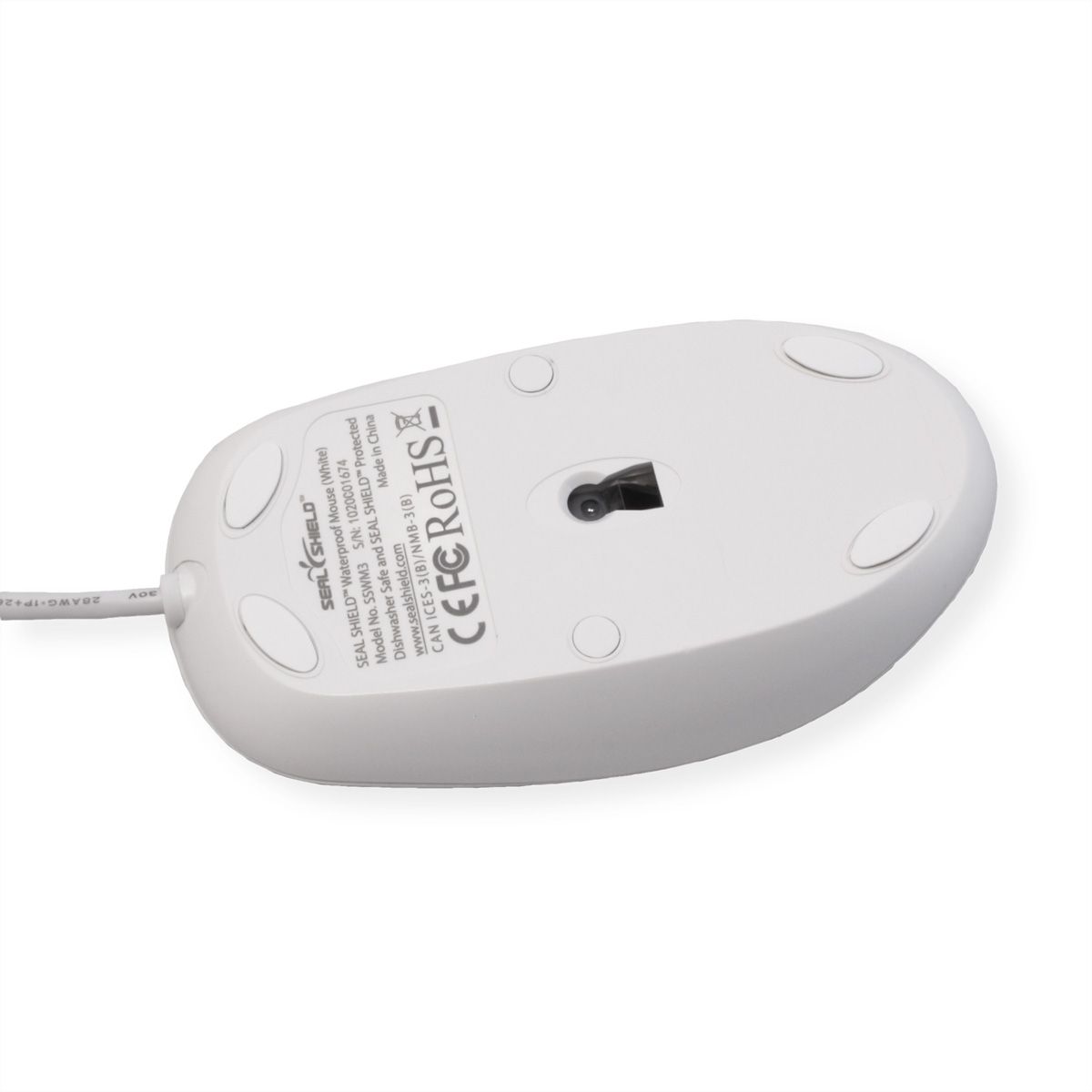 SEAL SHIELD Optical SSWM3, Souris USB blanche étanche