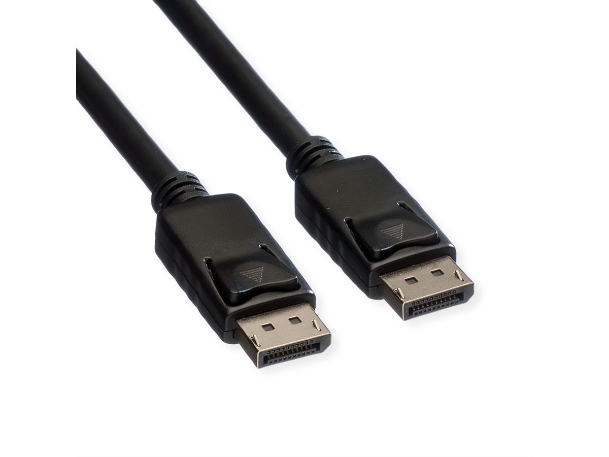 ROLINE Câble DisplayPort v1.2, TPE, DP M - DP M, noir, 2 m